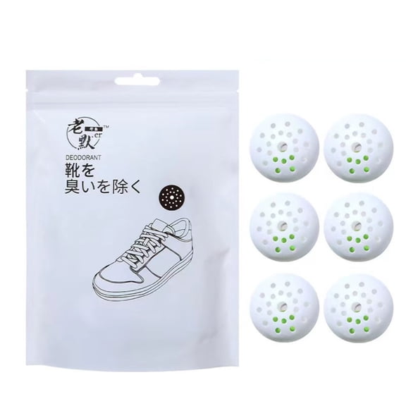 Odor Eliminator Balls,Clean Burst,6 Count Professional Shoe Deodorizer Ball,Air Fresheners Balls Foot Odor Eliminator,Odor Control Ball for Closets,Drawers,Hampers,Backpacks And Lockers (White)