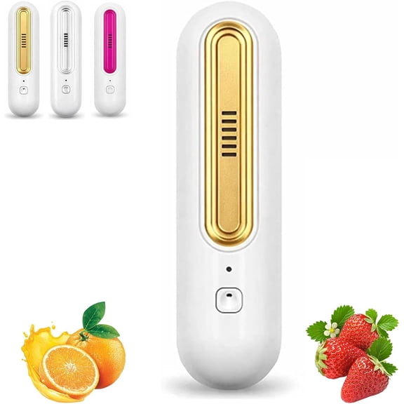 Odor Eliminator, Rechargeable Odor Eliminator For Fridge, Compact Cordless, No Filter Replacement, Odor Control For Kitchen, Freezer & Food Storage, Make Food Even Fresher (Gold)