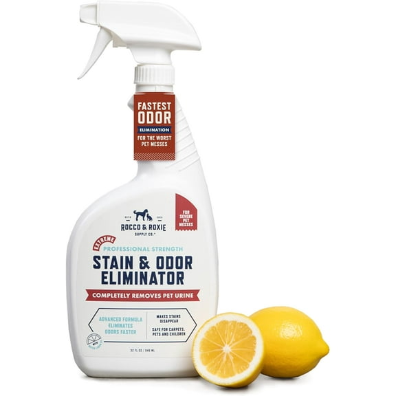 Odor Eliminator for Strong Odor, Pet Urine Enzyme Cleaner Destroyer, Stain Remover for Dog Poop and Cat Pee, Enzymatic Carpet Cleaner Spray For Home, Puppy Potty Training