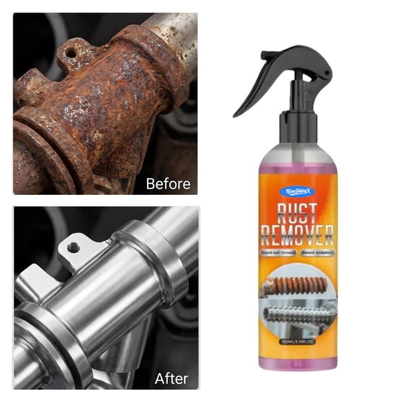 Odor-Free Rust Remover Spray, Anti-Rust Protectant for Car Chassis Rims Stainless Steel & Kitchenware