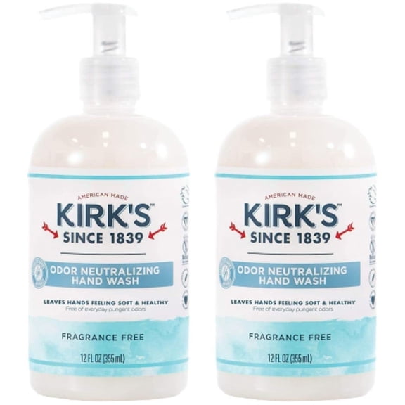 Odor Neutralizing Hydrating Hand Soap, Fragrance Free, 12 Ounce Pack of 2