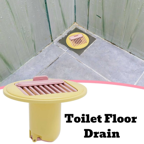 Odor Proof Silicone Floor Drain Filter | 7.5cm Insect Barrier for Bathroom & Kitchen | Hair Catcher & Easy Clean Design Yellow