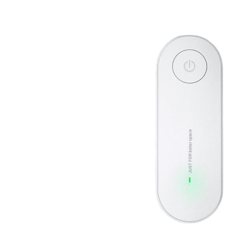 for Odor, QQZ Quiet Filter-Free Air Cleaner for Bedroom Office, Negative Ion Technology Eliminates Allergens Pet Dander in Home Bathroom Closet, White