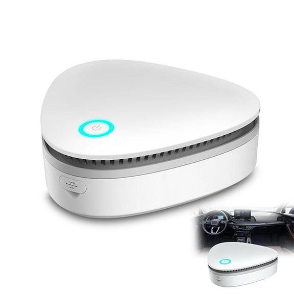 Odor Remover Machine for Smoke Smell - 2026 Portable Mini Deodorizer for Car and Home, Quiet Ionizer for Refrigerator, Office Desk and Closet - USB Rechargeable Fresh Device