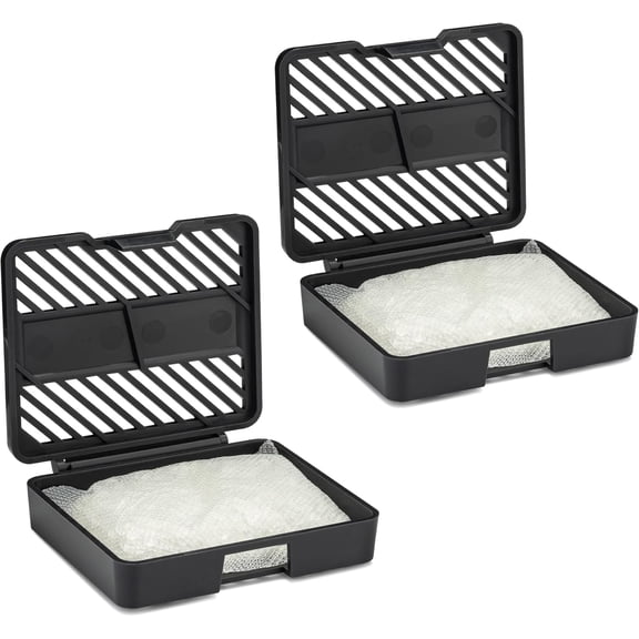 Odor Removing Fresh Pod | 2 Refillable Fresh Pods & 2 Packs | Safer Odor Relief | Natural Plant-Based Odor Eliminator for Small Spaces | Garbage Cans, Closets & Lockers