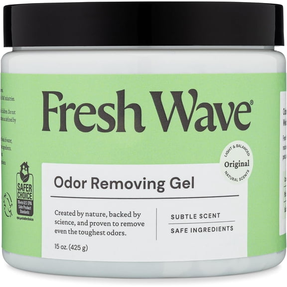 Odor Removing Gel, 15 oz. - Odor Absorbers for Home, Safer Odor Relief, Natural Plant-Based Odor Eliminator, Every 15 oz. lasts 30-60 Days, For Cooking, Trash & Pets
