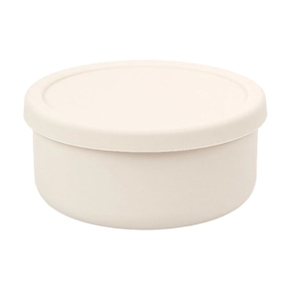 Odor Resistant Silicone Food Container With Snapping On Lid 2 Size 300ml/700ml Portable Lunch Box For Commuters Students