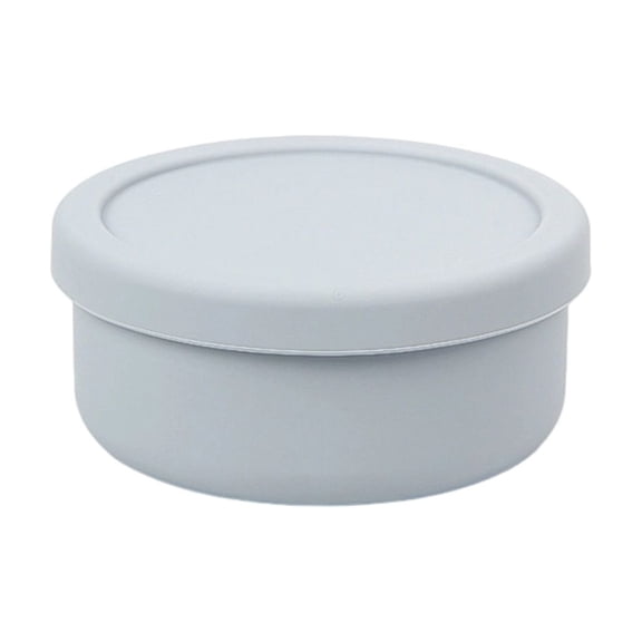 Odor Resistant Silicone Food Container With Snapping On Lid 2 Size 300ml/700ml Portable Lunch Box For Commuters Students