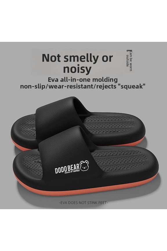 Odor-resistant Men's Summer Outdoor Slippers, New Indoor Home Bathroom Non-slip EVA Odorless Foot-cooling Slippers