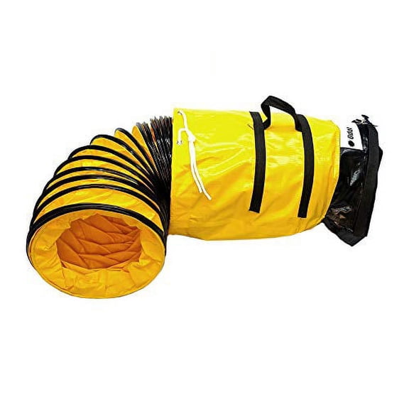 OdorStop Flexible Duct in Various Sizes and Lengths with Connecting Belt (18"x25' (Belt))