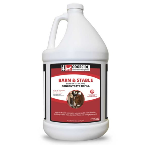 Odorcide Barn & Stable Odor Eliminator for Strong Odor 64oz Cattle & Horse Supplies to Remove Odors Animal-Safe All Surfaces Deodorizer Non-Enzymatic Odor Neutralizer Horse Barn Supplies (BS-HG)