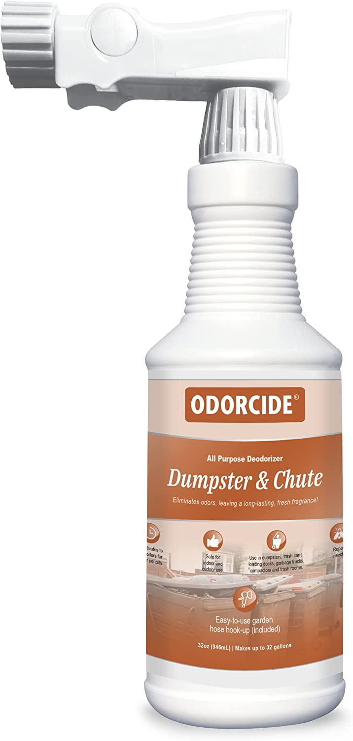 Odorcide Dumpster & Chute Odor Eliminator for Strong Odor 32oz