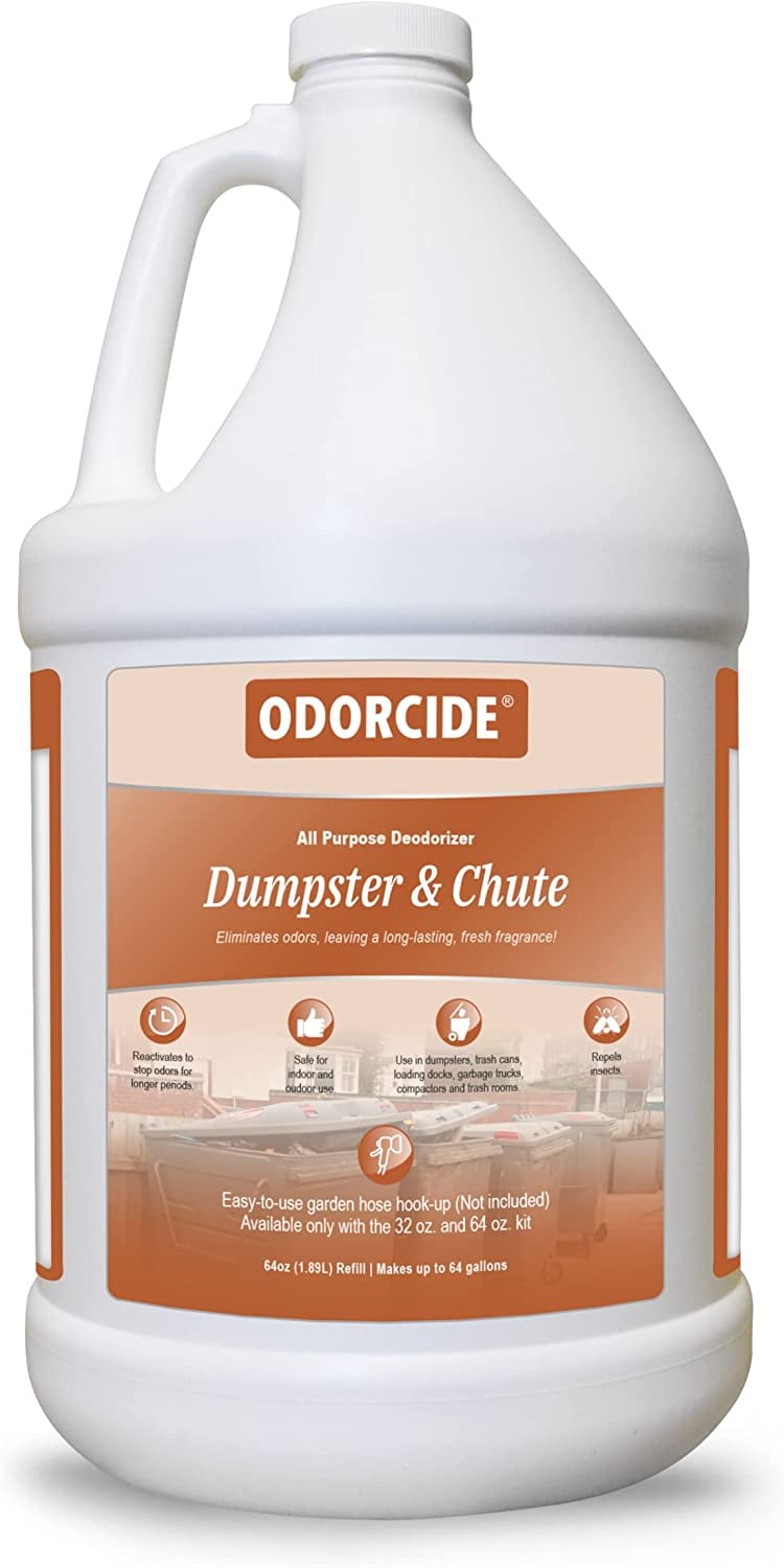 Odorcide Dumpster & Chute Odor Eliminator for Strong Odor 64oz