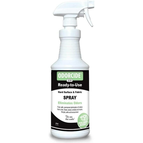 Odorcide Fresh Scent Odor Eliminator Spray 32oz: Odor Eliminator for Strong Odor on Carpets, Hardwood & More - Smoke, Sweat & Pet Odor Eliminator for Home w/ Non-Enzymatic Formula (210S-FS)