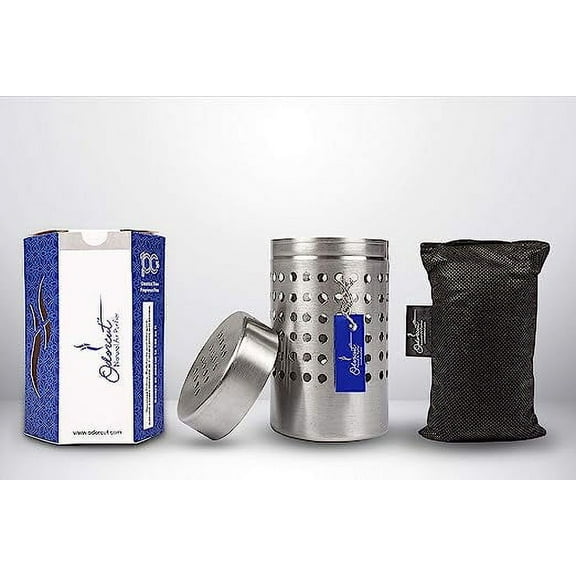 Odorcut 100% Organic, Activated Charcoal Air Purifier | Non Electric- Recharge in Sunlight | Deodorizer and Dehumidifier For Indoor And Outdoor (Pack of 1)