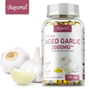 Odorless Aged Garlic - Improves Immunity, Skin and Heart Health, Antioxidant - 120 Capsules