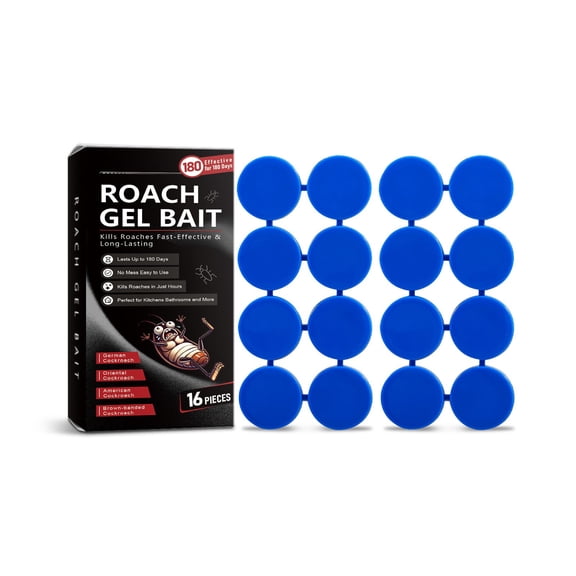 Odorless Cockroach Glue Traps Sticky Board with Attractant, Easy Stick Roach Catcher for Kitchen Bedroom Cabinet Indoor Pest Control