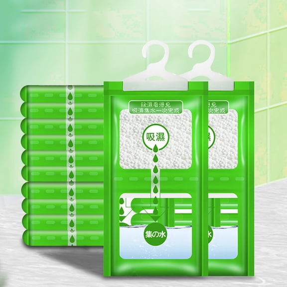 Odorless Dehumidifier Bags, 4 Pack Moisture Absorbers With Hanger For Closet, Bedroom, Bathroom, Basement, Wardrobe, Laundry Room