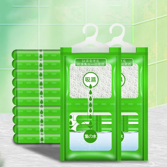 Odorless Dehumidifier Bags, 4 Pack Moisture Absorbers With Hanger For Closet, Bedroom, Bathroom, Basement, Wardrobe, Laundry Room