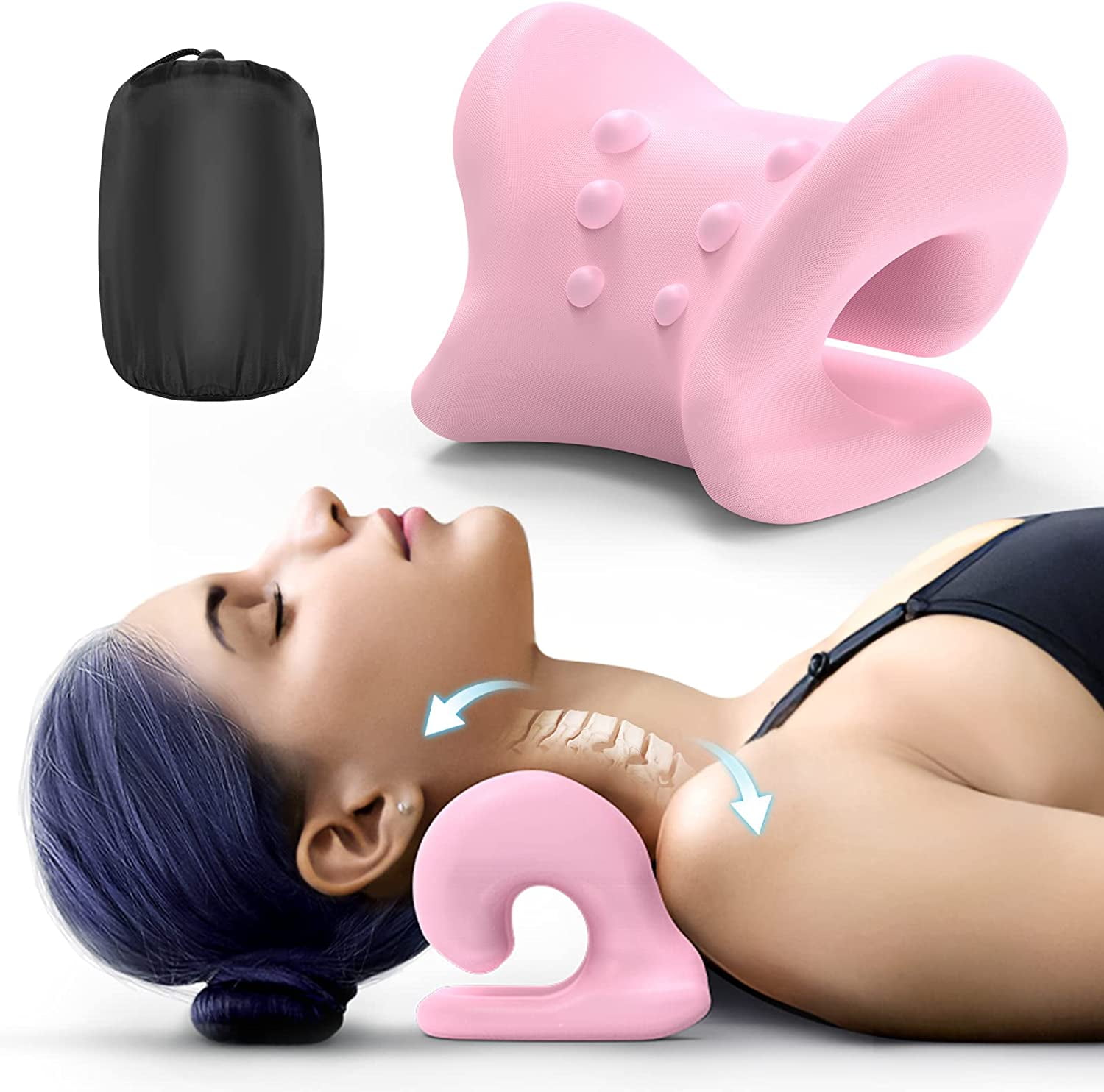 Traction Device-Pain Relief Pillow For Cervical Spine Alignment