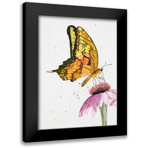 Odum, Jan 11x14 Black Modern Framed Museum Art Print Titled - Butterfly Nectar