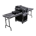 thumbnail image 1 of Odyssey 13U Top Slanted 16U Bottom Vertical Pro Combo Rack with 2 Side Tables, 1 of 1