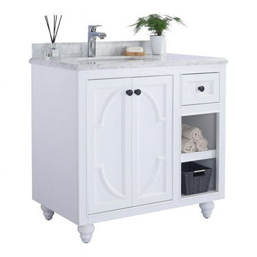 Odyssey - 36 - White Cabinet + White Carrera Counter
