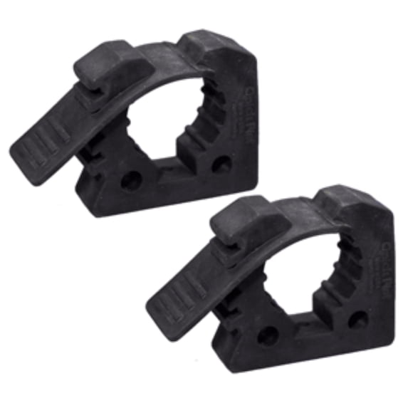 Set of 2 Solid Black Marine Parts and Accessories Davis Quick Fist Clamps, 9"