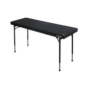 Odyssey 60 x 20 Work Surface Carpet DJ Table with Height Adjusting Legs