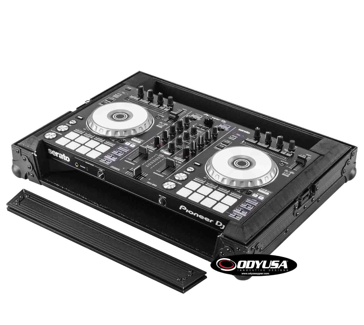 Black Pioneer DDJ-SR / DDJ-SR2 Flight Case with Angle Glide