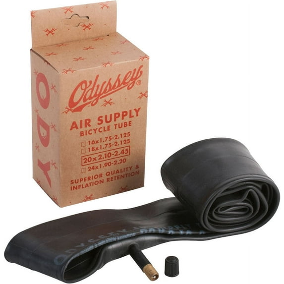 Odyssey Air Supply bicycle inner tube 20 in x 2.10-2.45 in with Schrader valve, butyl compound