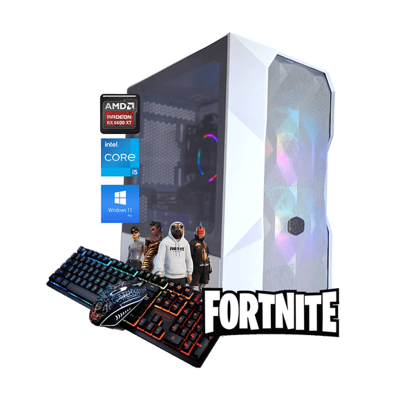 Odyssey Artemis II Custom Gaming PC, RGB LED Fans, Intel Core i5-10400F upto 4.3GHz, 16GB DDR4 RAM, 1TB SSD, Wi-Fi BT, Radeon RX 6600 XT, Windows 11 Pro Keyboard & Mouse