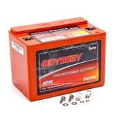 Odyssey Battery 12V AGM Extreme Series Battery with 155 Cranking Amp & Threaded Top Terminals - 5.43 x 3.98 x 3.39 in.