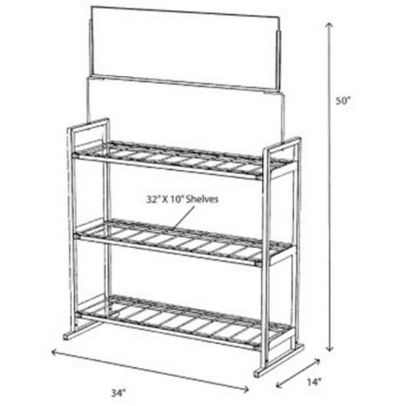 Odyssey Battery 9-Battery Display Rack (3 Wide x 3 High)