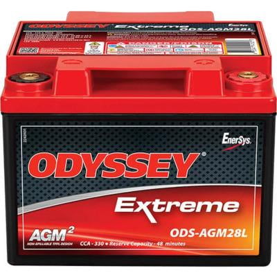 Odyssey Battery ODS-AGM28L, Battery 330Cca/480Ca M6 Female Terminal 0