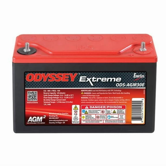 Odyssey Battery Ods Agm30e Extreme Racing Battery