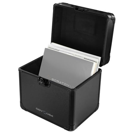 Odyssey Black Krom 12 Inch 70 Record Capacity Utility LP Vinyl Transport Case