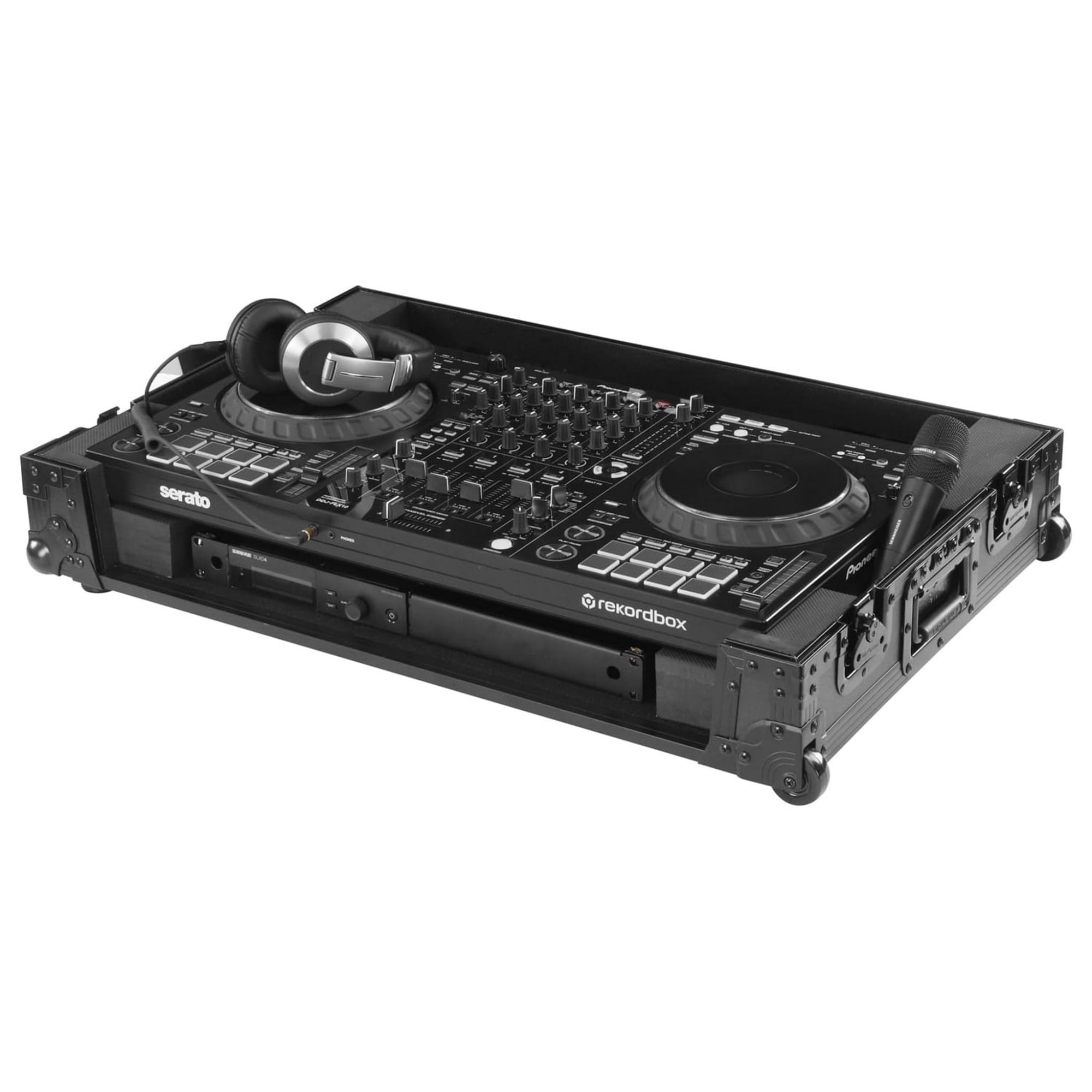 Odyssey Black Label DDJ-FLX10 1U Flight Case with Glide Style Laptop ...