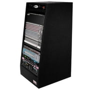 Odyssey Cases CRS20W New Carpeted 20 Space Studio Slant Black Rack With Wheels