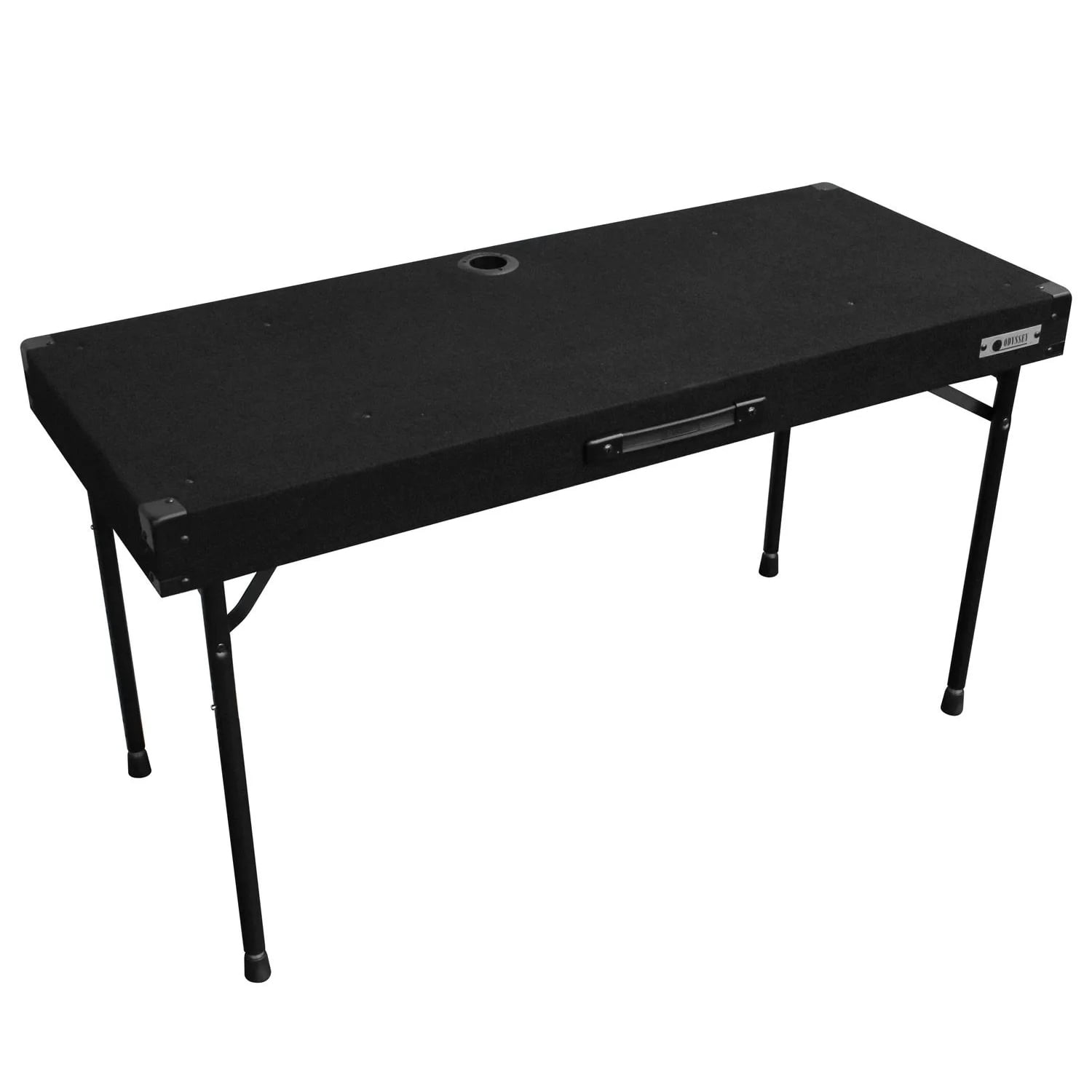 4'X8' CARPETED DJ PLATFORM 16 HIGH - COMES WITH 30 HIGH FOLDING TABLE