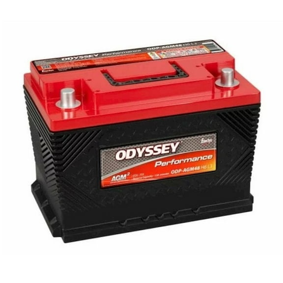 Odyssey Car 12 Volt Automotive Battery Group Size 48, 723 CCA Top Post