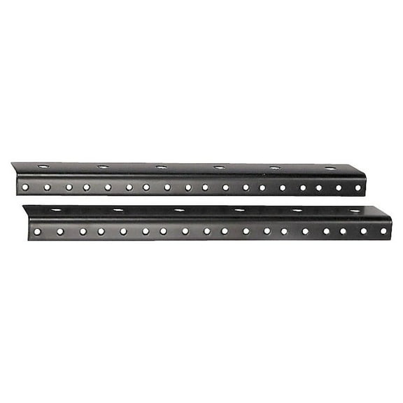 Odyssey Cases ARR02 New Pair Of 3.5 Inches Pre-Tapped Space Steel Rack Rails