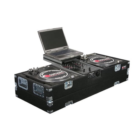 Odyssey Cases CGSBM10 Glide Style Carpeted DJ Turntable / 10 Inch Mixer Coffin