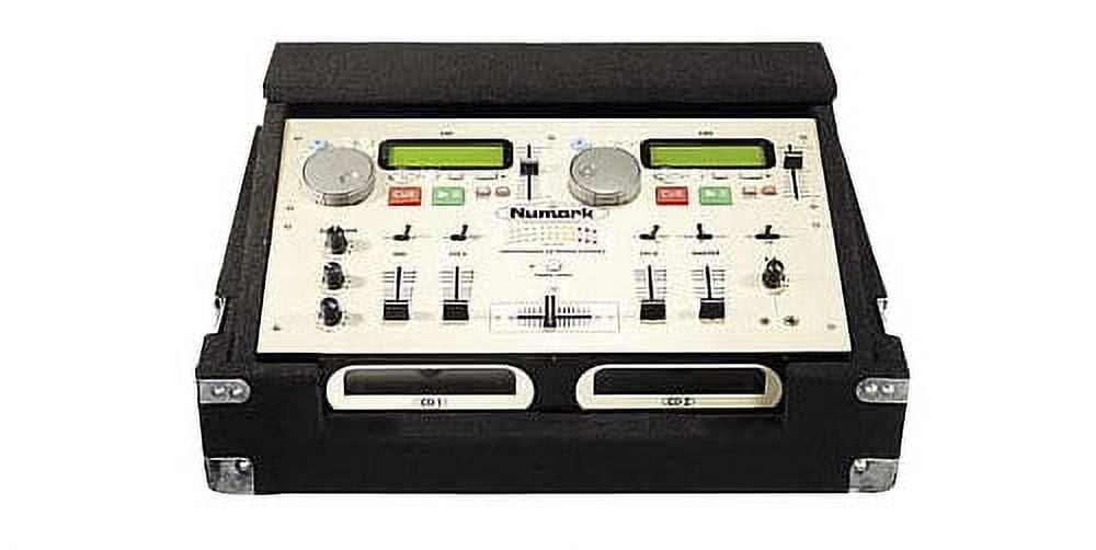 Odyssey Cases CNMCM1 New Black Carpeted Cd Mix DJ Numark Case W/ Detachable Lid