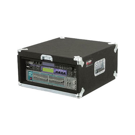Odyssey Cases CRP04 New Pro 4 Space Carpeted Crp Series Plywood Amp Rack Case