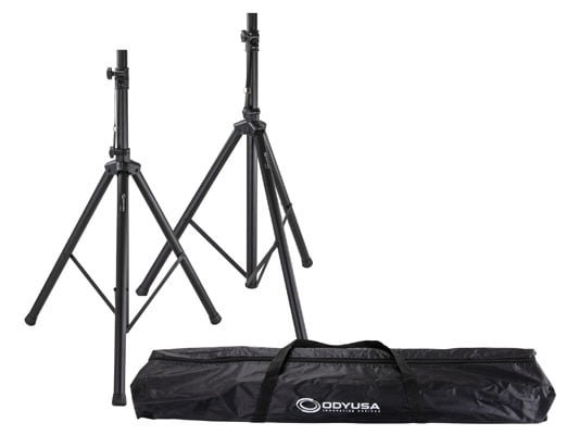 Audio2000s AST439A Heavy Duty Speaker Stands - Adjustable Height 33-49 Inches, Pair With Bags - View #7