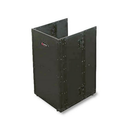 Odyssey Collapsible 19 x 30 Inch Tall DJ Fold Out DJ Laptop Table Stand, Black