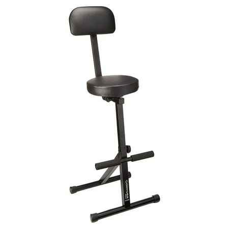 Odyssey DJ Performer Chair Seat Stool w/ Height Adjustable & Back Rest