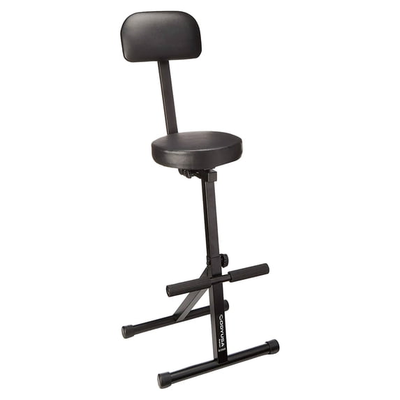 Odyssey DJ Performer Chair Seat Stool w/ Height Adjustable & Back Rest