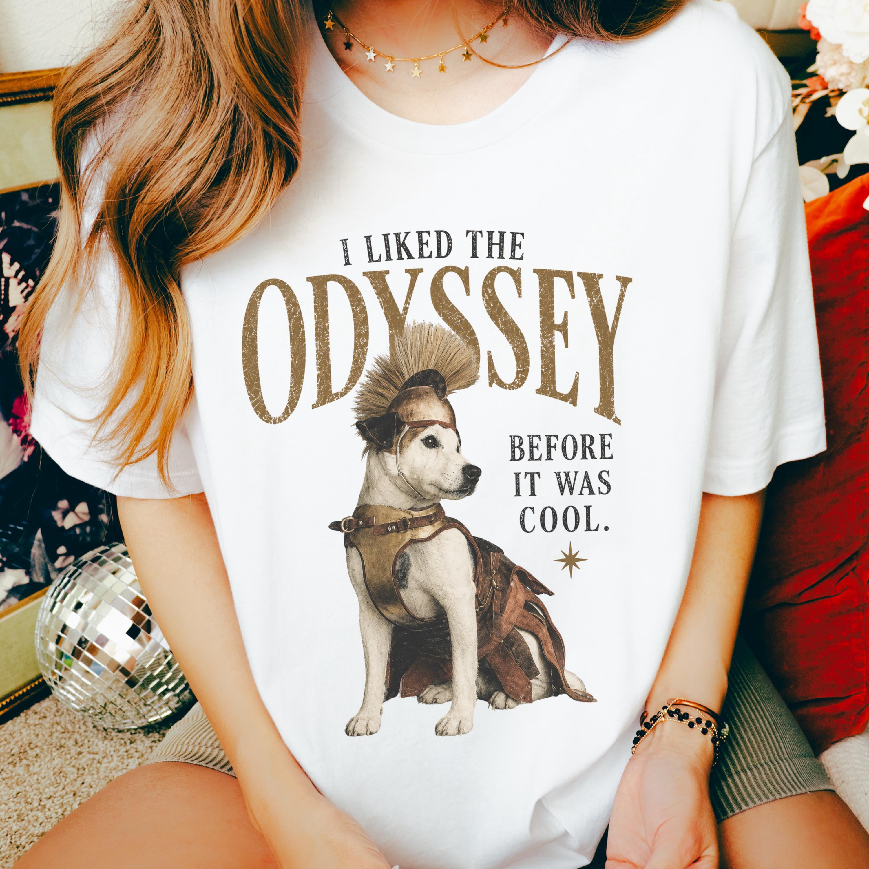 Odyssey Dog Tee, Funny Greek Mythology Literary Shirt, Homer Epic Book ...